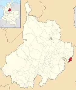 Location of the municipality and town of Macaravita in the Santander  Department of Colombia.