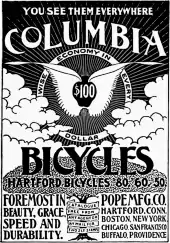 1886 advertisement for Columbia Bicycles