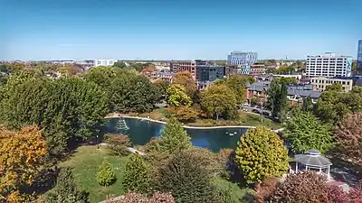 Goodale Park, the focal point of Victorian Village