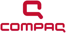 Third Compaq logo, used from 2007 to 2013 (currently used as leased trademarks in South America and India)