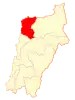 Map of Chañaral commune in the Atacama Region