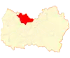 Map of Las Cabras commune in the O'Higgins Region