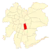 Map of the San Joaquín commune within Greater Santiago