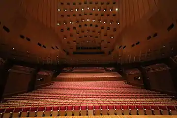 View from the stage of the Concert Hall