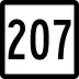 Route 207 marker