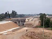 Construction of SGR railway near Ngong