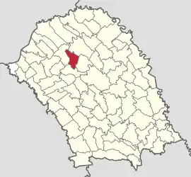 Location in Botoșani County