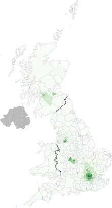 White: Irish (0.95%)