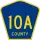 County Road 10A marker