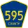 State Road 595 and County Road 595 marker