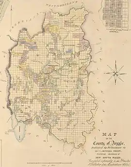 1840s map of the County of Argyle