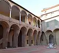 Courtyard of Palazzo Muzzarelli Crema in Ferrara