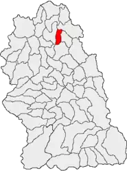 Location in Hunedoara County