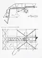 Plan of the hangar, with Sparrowhawk fighters and the spy basket