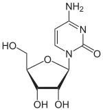 Skeletal formula of cytidine