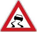 A 8: Slippery road