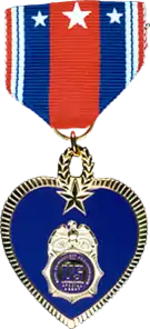 Image of the DEA Purple Heart Award