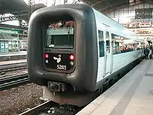 A Danish IC3 train in Hamburg Central Station