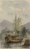 A scene in Amoy painted by a passing traveler in 1899