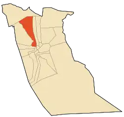 Location of Guemar commune within El Oued Province