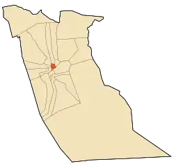 Location of Hassani Abdelkrim commune within El Oued Province