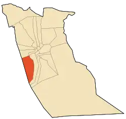 Location of Mih Ouensa commune within El Oued Province