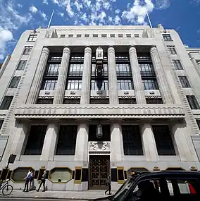 Daily Telegraph Building, London, by Charles Ernest Elcock, after consulting with Thomas S. Tait, 1928