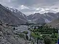 Darkot valley areal view form Attar pass side Yasin