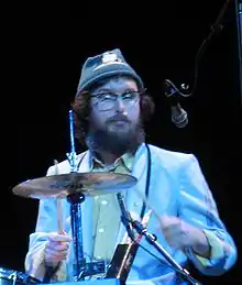 Dave Clark performing with the Rheostatics at Massey Hall in Toronto, Ontario, 2007