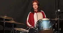 Dawn Richardson at drums