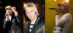 DC Talk members left to right: Michael Tait, Kevin Max Smith, Toby McKeehan