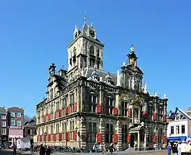 Mannerism - City Hall, Delft, The Netherlands, by Hendrick de Keyser, 1618-1620