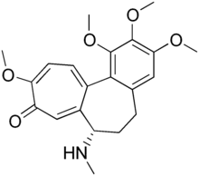 Skeletal formula of demecolcine