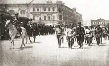 Denikin and Wrangel during a Tsaritsyn parade with Armed Forces of South Russia in July 1919