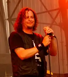 Bélanger with Voivod at Masters of Rock 2009