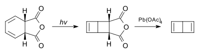 Dewar benzene synthesis reported by van Tamelen and Pappas