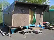 Deck Shelter at Dignity Village - April 2007.