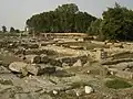 View of the archeological site