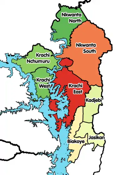 Districts of Oti Region