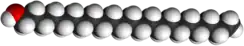 Spacefill model of docosanol