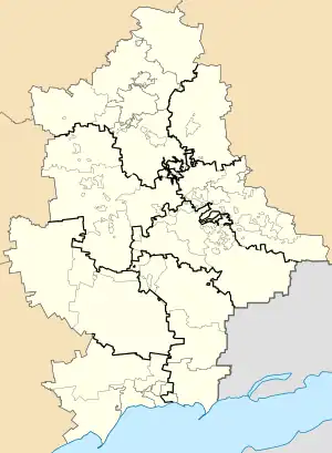 Mineralne is located in Donetsk Oblast