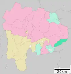 Location of Dōshi in Yamanashi Prefecture