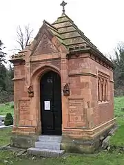 The Doulton terracotta mausoleum, listed Grade II