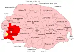 Position within Norfolk, 1894