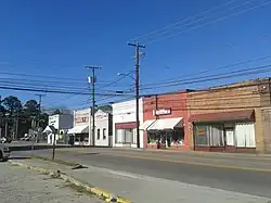 A view of Main Street in Courtland, Virginia