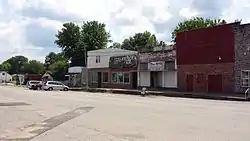 Looking east down Highway 10 in Ola