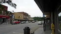 Downtown Papillion alongNebraska Highway 85, June 2011