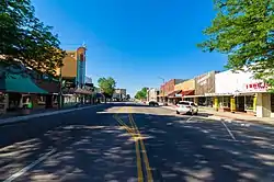 Looking south on Broadway in Downtown Scottsbluff, July 2017