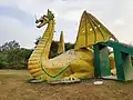 Dragon monument in chandigarh japanese garden