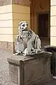 Marble lion from Ujazdów Castle by anonymous Italian scul-tor, 1630s, Drottningholm Palace